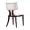 Manhattan Comfort Pulitzer Dining Chair (Set of Two) in Pearl White and Walnut DC001-PW - alternate 5